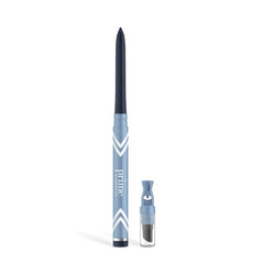 PrimePrometics PrimeEyes Glide Eyeliner Sapphire Blue packaging highlights premium, long-lasting makeup.
