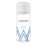 PrimePrometics PrimeSkin Beauty Water bottle demonstrates hydrating makeup remover for mature skin