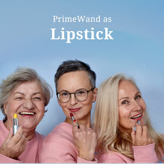 Prime Prometics PrimeWand Pigment contour swipe defines the jawline with blendable finish