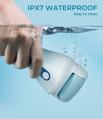 PRITECH electric callus remover turbo mode activated for quicker dead skin removal.