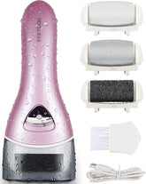PRITECH electric foot callus remover charging dock enables convenient cordless pedicures.