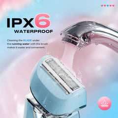 PRITECH electric razor for women on USB dock charging