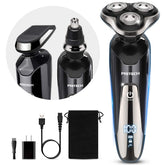 PRITECH electric shaver face shave close-up for smooth daily grooming