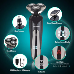 PRITECH electric shaver nose trimmer attachment for precise grooming