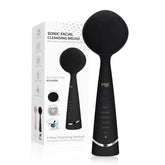 PRITECH facial cleansing brush front view promotes thorough cleansing for clear pores