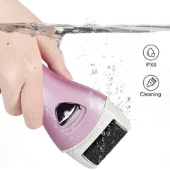 PRITECH electric foot callus remover two-speed mode supports gentler to tougher skin.