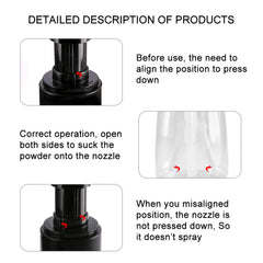 Pro Barber interior dispersion feature ensures efficient reach during precise application.