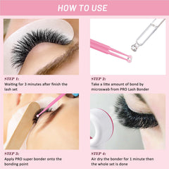 PRO LASHBEAUTY cotton swabs pack for clean, controlled application