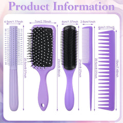 ProSuites detangling brush in use with scalp massage and easy detangling.