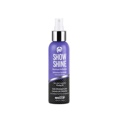 Pro Tan Show Shine bottle pour for even stage sheen and stage lighting compatibility.