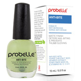 Probelle Anti-Bite bottle close-up shows a clear deterrent for biting nails.