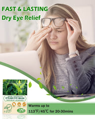 ProCIV hot compress eye mask at 104–113°F promoting soothing moisture