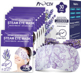 ProCIV Lavender Steam Eye Mask outer packaging highlights calming lavender aroma for relaxation.