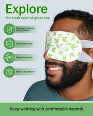 ProCIV self-heated eye mask close-up showing warmth and comfort for tired eyes
