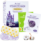 ProCIV steam eye mask pack open demonstrates convenient self-heating therapy