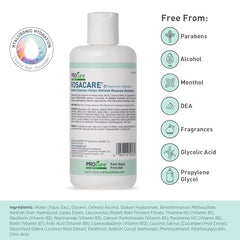 PROcure Rosacare Cleanser pump-dispense shows easy control during application