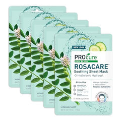 PROcure Rosacare face closeup shows hydrated, smooth-looking skin after use