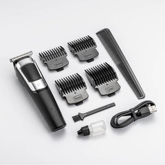 Professional Hair Trimmer for Men interchangeable heads with guards for precise cuts