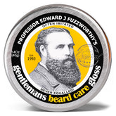 Professor Fuzzworthy's Beard Balm Gloss front view showing rich conditioning for a softer, shinier beard.