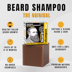 Professor Fuzzworthy's Tasmanian oils nourish and condition beard hair.