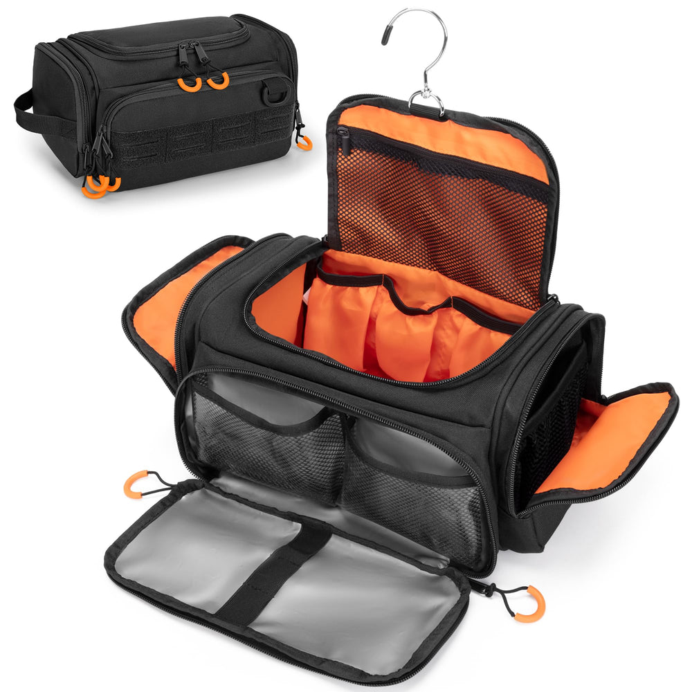 Prokva tactical toiletry bag main compartment offers large capacity for travel essentials