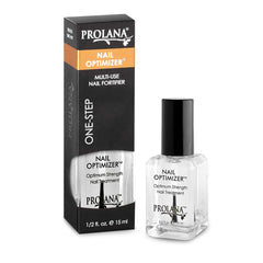 Prolana Nail Optimizer base coat application demonstrating long-lasting manicure prep