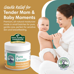 ProSeed lanolin cream jar highlighting pure formula ideal for lips and hands hydration.