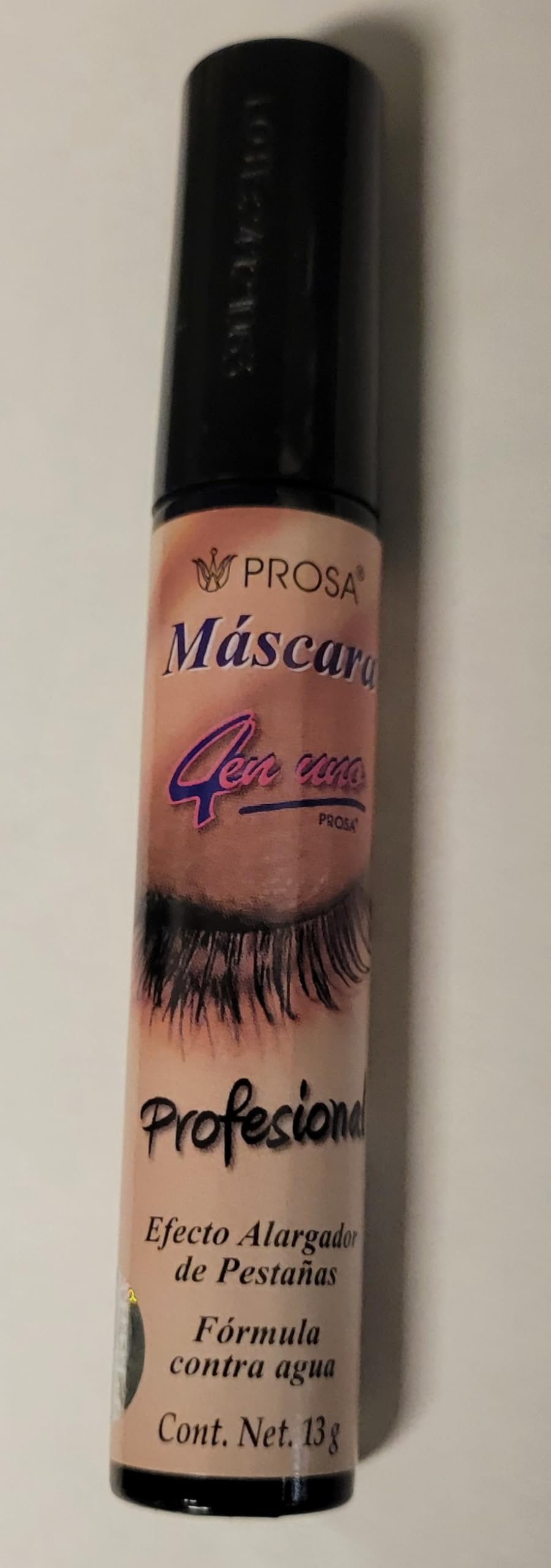 Generic PROSSA Mascara 4-in-1 product shot showcases long-lasting volume for defined lashes.