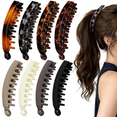 ProSuites banana clips tortoise-shell closeup for secure all-day hold