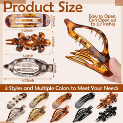 ProSuites flower flat hair clip adds subtle style while keeping bangs in place.