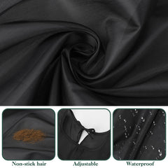 ProSuites hair clips help secure cape and manage hair during haircut.