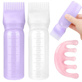 Prosuites hair oil applicator bottle white front for mess-free oil application.