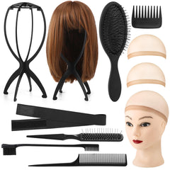 ProSuites wig head stand two-pack for portable display and storage