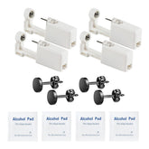 PSAakon self ear piercing gun kit with 4-pack includes black stud earrings for at-home piercing.
