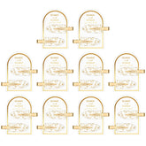 Psyqtsuary no crease hair clip gold packaging close-up for gifting