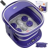 Puboo collapsible foot spa design demonstrates compact storage and quick relaxation.