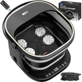 Puboo collapsible foot spa front view shows compact design for easy storage and quick relaxation.