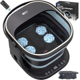 Puboo collapsible foot spa heat front view shows compact storage for home use