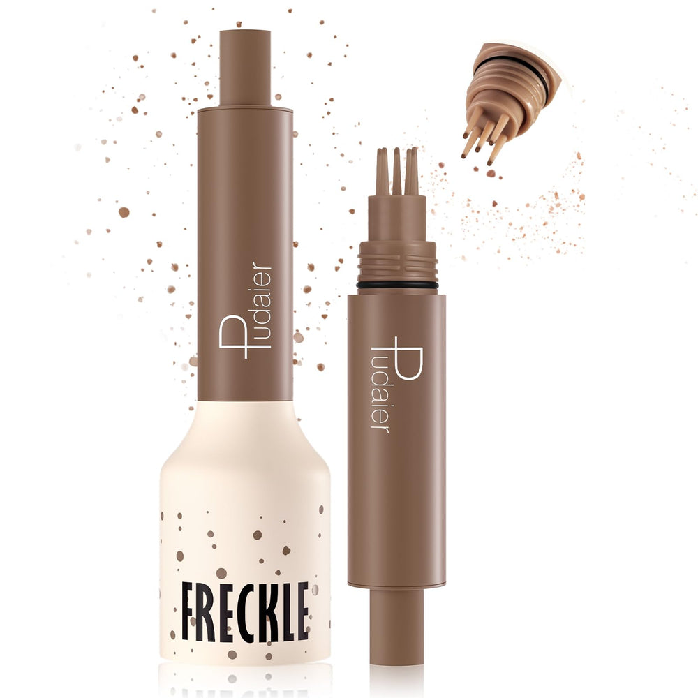 Pudaier Freckle Stamp Pen 5-point close-up for natural freckles that blend seamlessly.