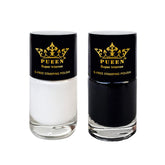 PUEEN must-have stamping polish Black Jack bottle for bold stamping designs.