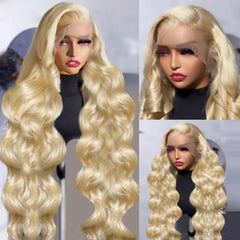 PUHPUH 13x6 lace-front wig dense body wave provides fuller appearance and natural movement.