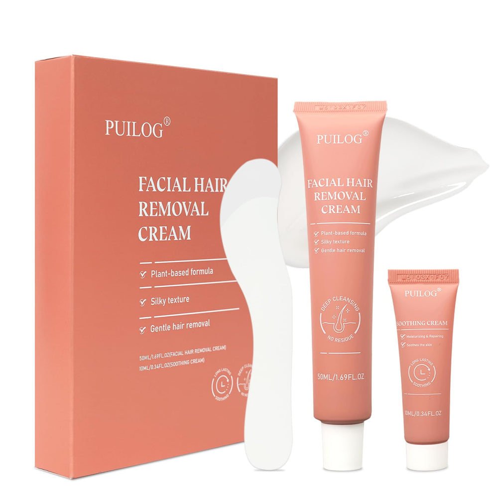 PUILOG facial hair removal cream tube for quick at-home depilation