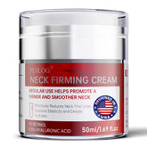 PUILOG neck firming cream bottle closeup for firmer-looking skin