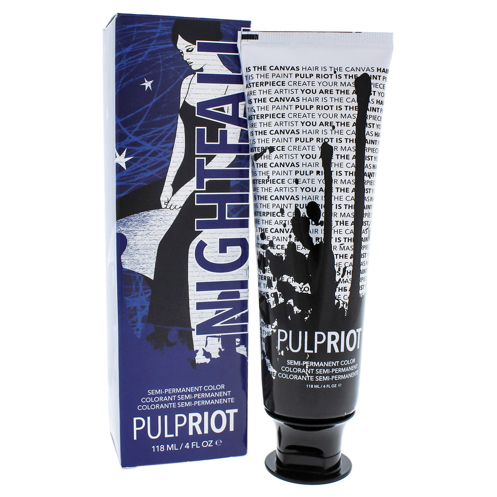 Pulp Riot Nightfall swatch shows vibrant semi-permanent violet shade for bold color