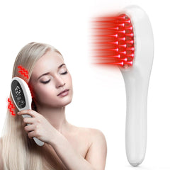 PUPCA Laser Therapy Hair Growth Comb front view shows compact design for at-home treatment