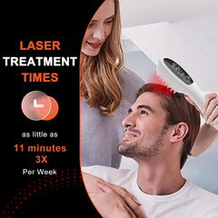 PUPCA Laser Therapy Hair Growth Comb travel-compact design enables on-the-go routine