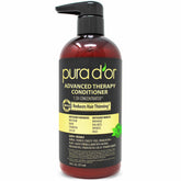 PURA D'OR Advanced Therapy Conditioner bottle delivers moisture for all hair types