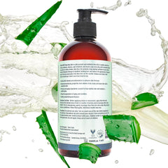 PURA D'OR Aloe Vera Gel Lavender applying to skin for after-sun relief