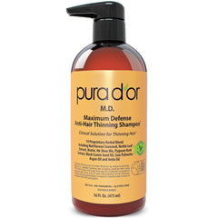 PURA D'OR MD shampoo bottle for daily anti-dandruff care
