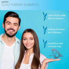 PURA D'OR Therapy Shampoo with tea tree ingredient soothing scalp